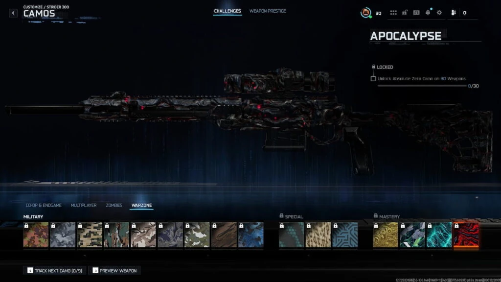 Camuflajes Warzone del Strider 300 en Black Ops 7