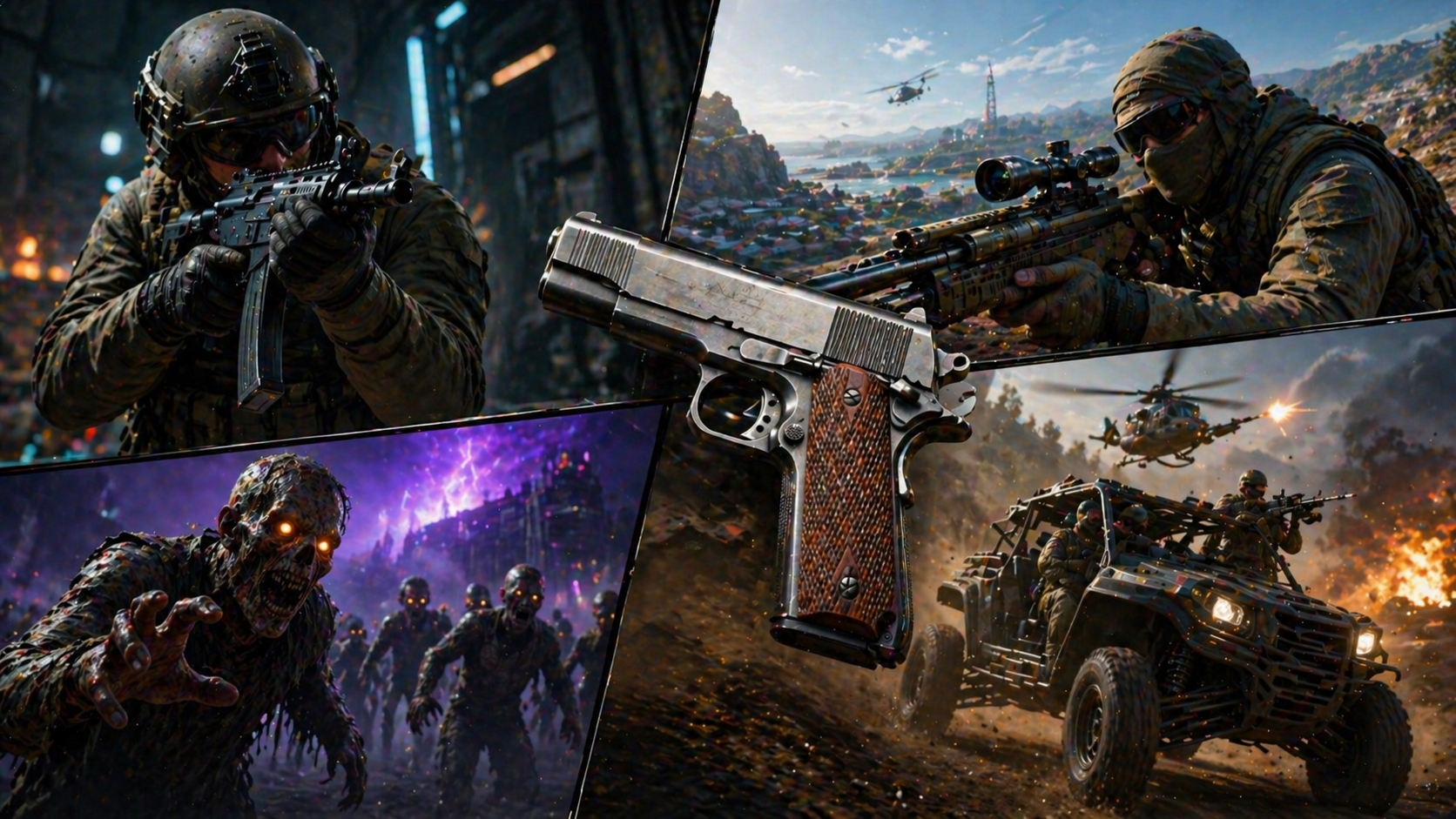 Desafíos de la Semana 3 en BO7 y Warzone con pistola 1911, zombies y combate táctico