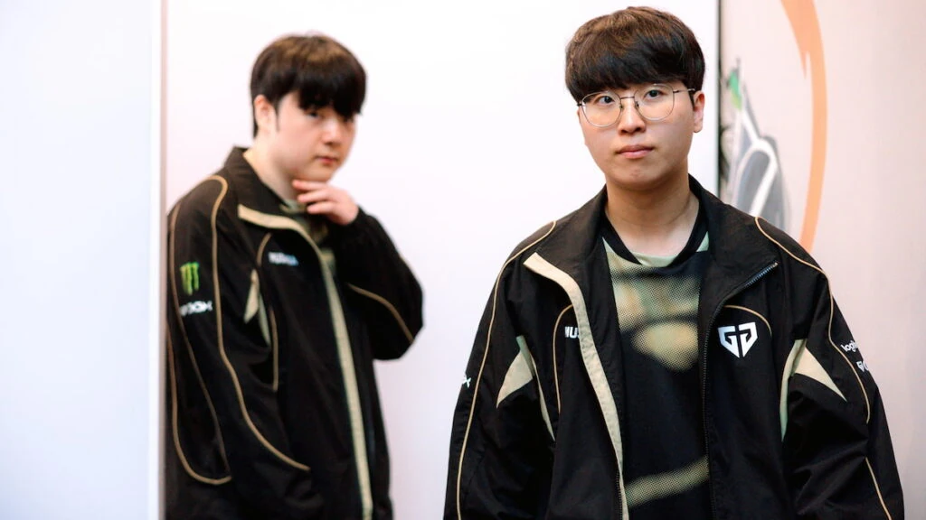 Kiin de Gen.G llega para competir en la fase Knockout del First Stand Tournament el 21 de marzo de 2026 en la Riot Games Arena de São Paulo, Brasil.