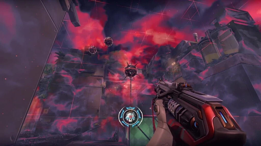 Gameplay de Vandal Holo Meridian y su finisher con minas en el espacio