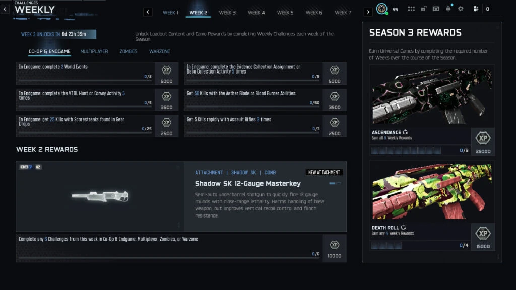Desafíos de Co-op y Endgame de la Semana 2 en BO7 Temporada 3