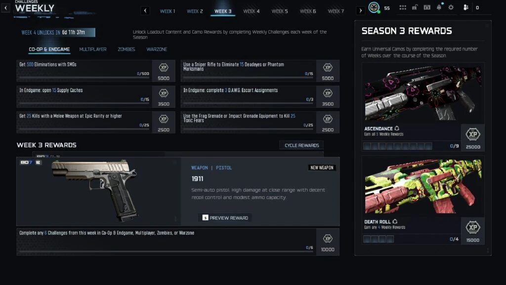 Desafíos de Cooperativo y Endgame de la Semana 3 en BO7 Temporada 3